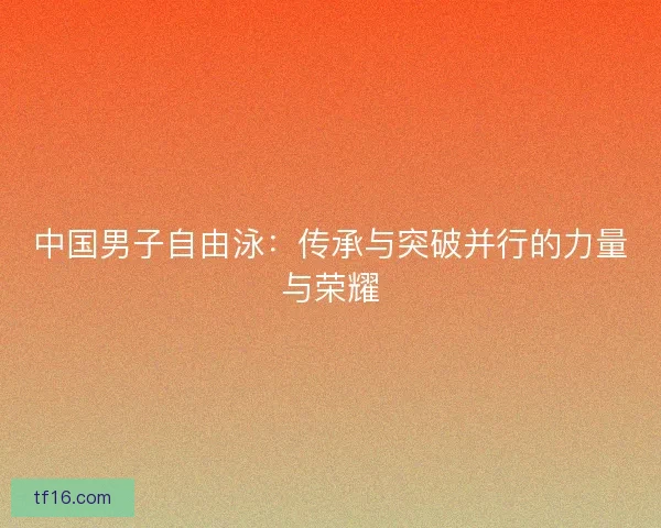 中国男子自由泳：传承与突破并行的力量与荣耀